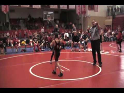 2008 12 13 Cumberland Valley Duals 70lbs Aaron Brooks vs Michael Diehl Boyertown