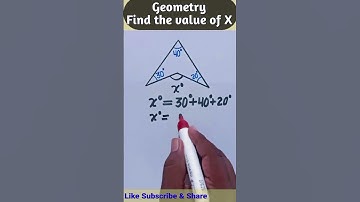 Geometry Find the value of X #maths #shortvideo #mathstricks #mathematics #shortsfeed #shorts #short