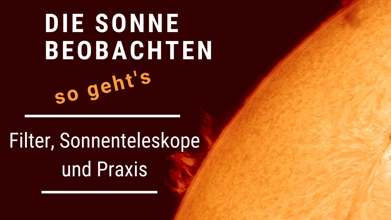 Sonnenbeobachtung mit dem Teleskop: so einfach geht's