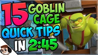 15 QUICK Tips About: Goblin Cage🔒| Clash Royale