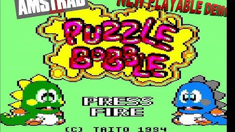Amstrad CPC - Puzzle Bobble V05 - 1st public playable demo.