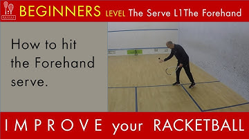 Squash57 (Racketball) beginners Serve L1 The Forehand