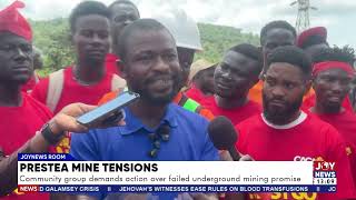 Prestea mine tensions: Community group demands action over failed underground mining promise.