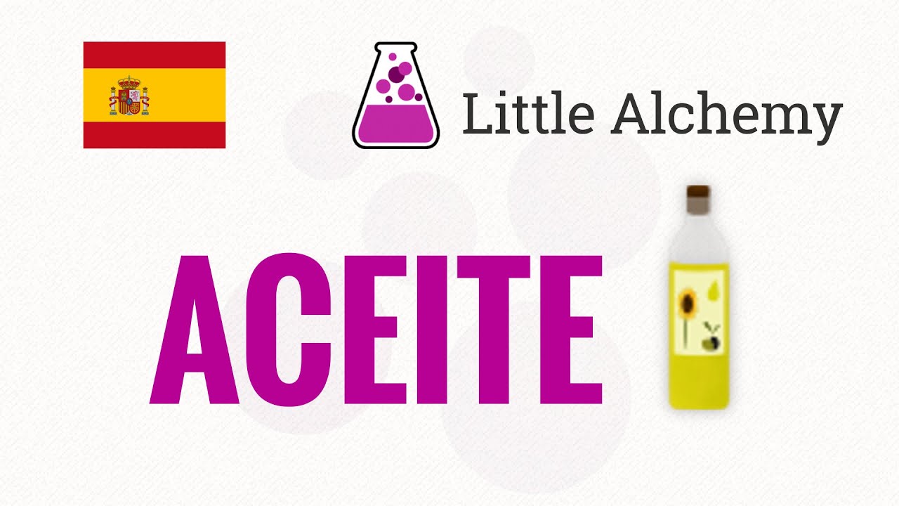 Como hacer aceite en Little Alchemy. Primer video. Hago más contenido