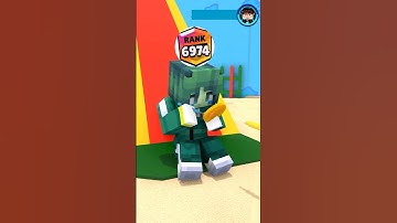 When Zombie Girl Plays Squid Game Dalgona Candy Rank up #shorts #brawlstars #minecraft #trending