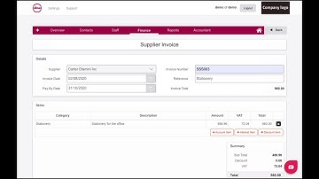 How to process a Supplier Invoice