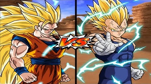 DBZ Budokai Tenkaichi 3 - Goku Super Saiyan 3 VS Majin Vegeta