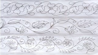 Hand Embroidery Pattern,Hand Drawing design,Nakshi katha design 163,কাঁথার ডিজাইন,हाथ ड्राइंग डिजाइन