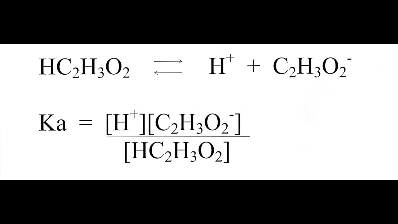 Acid and Base Ionization Constants - YouTube