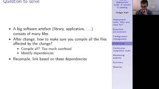 Verteilte Systeme, Kapitel 5b, automatic configuration, Continuous Integration/ Deployment.