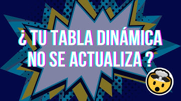 ¿Problemas al actualizar TABLAS DINÁMICAS en EXCEL? Mira cómo solucionarlo 🥳 Truco #2