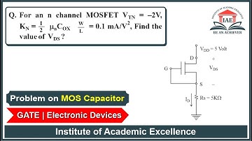 GATE EDC || Find the value of Drain Voltage on n channel MOSFET