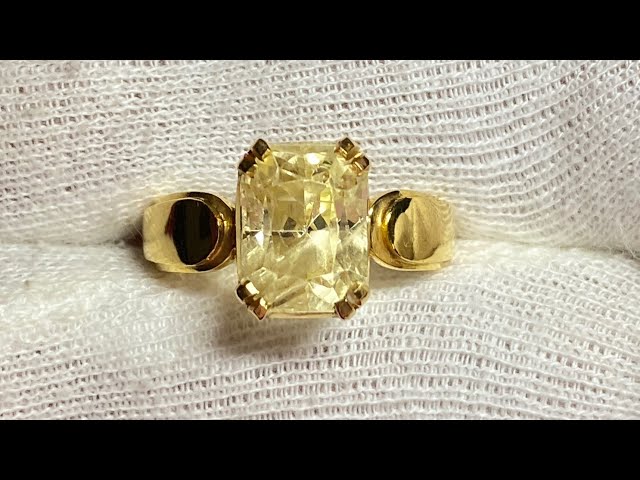 Best Yellow Sapphire Ring (पुखराज अंगूठी) | Buy Pukhraj Ring