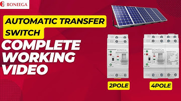 BONEEGA Automatic Transfer Switch 63A Complete Working Video.#solarconnection #electrician #trending
