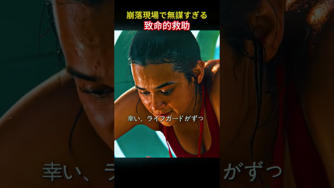 🚒 滑り台崩壊で多数が転落、訓練中の消防士が少女を救出！