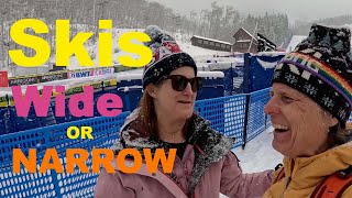 Wide or Narrow skis and the American skier