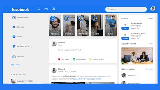 How To Make A Website Like Facebook Using HTML And CSS