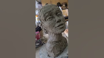 female head ceramic sculpture #art #sculpture #ceramics