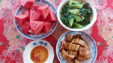 Bữa Cơm Trưa Mát Mẻ Khô Cá Rún Chiên Giấm Đường, Canh Tép Rau Tập Tàn. #bepanngocthuymientay