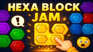 Hexa Block Jam Gameplay | Color Puzzle Mobile Game Walkthrough screenshot 3