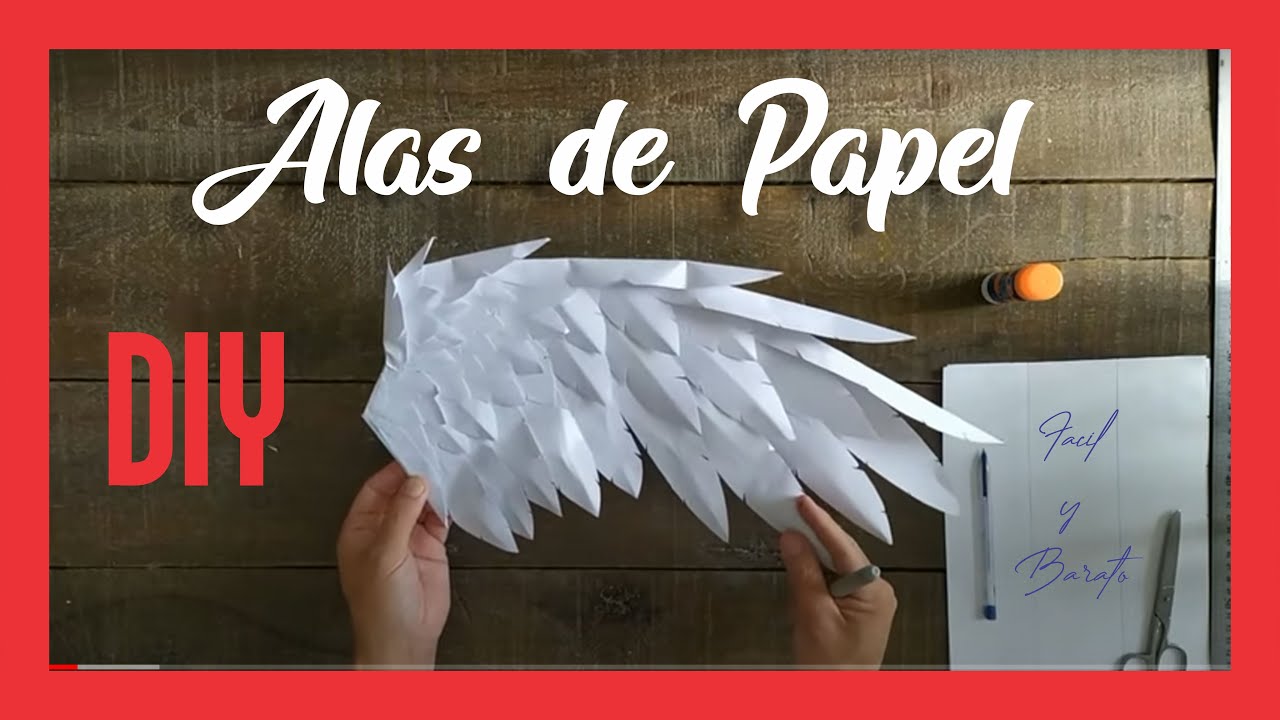 Como Hacer Alas de Papel - DIY - YouTube