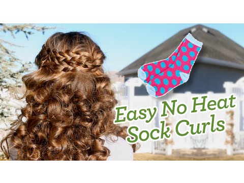 Sock Curls | Easy No-Heat Curls | Cute Girls Hairstyles