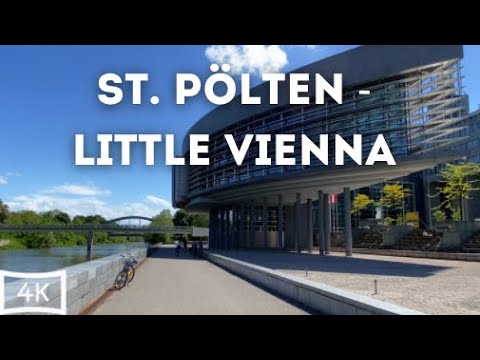 Cozy city Sankt Pölten near Vienna Austria 4k Walk 🇦🇹