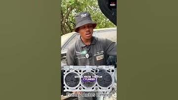 Antifreeze coolant leaking from the Bank A cylinder head #carcare #jaguar #brakecleaner