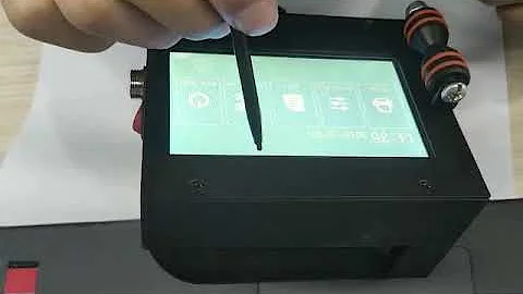 How to do the touch screen calibration when printer screen is not working.