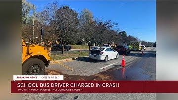 Driver cited in Chesterfield school bus crash that injured student