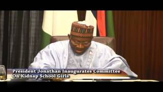 President Jonathan Inaugurates Committee On Kidnap School Girls