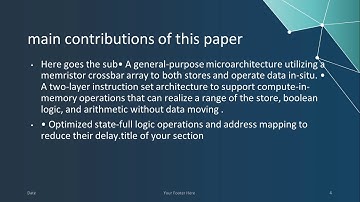 In-Memory Computing Presentation for my cse332 core course