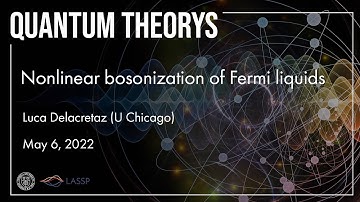 Nonlinear bosonization of Fermi liquids with Luca Delacretaz (U Chicago)