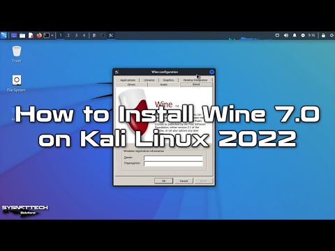 How to Install Wine 7.0 to Run Windows Apps on Kali Linux 2022.2 | SYSNETTECH Solutions