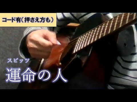 【カバー】スピッツ / 運命の人(-3)【ギター　弾き語り】※コード有（押さえ方も）