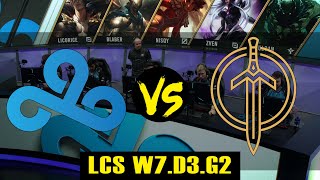 Cloud9 vs Golden Guardians ► LCS W7.D3.G1 ► Spring ► C9 vs GG