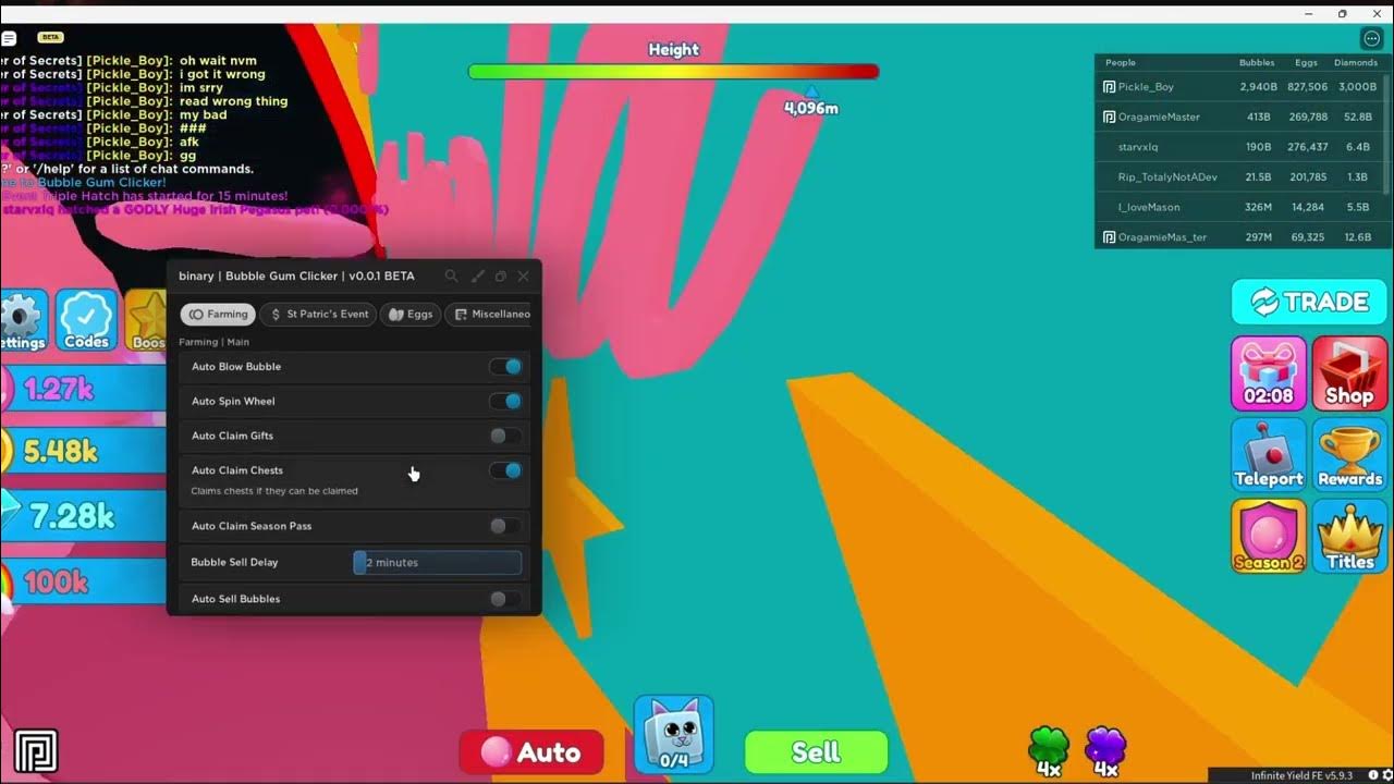 roblox bubble gum script clicker auto farm auto sell auto egg