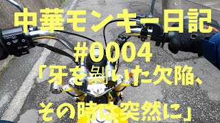 中華モンキー日記 #0004 「牙を剝いた欠陥、その時は突然に」