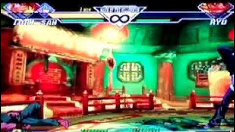 Capcom vs. SNK 2 - Yuri,Morrigan,Iori vs. Ken, Sakura, Evil Ryu