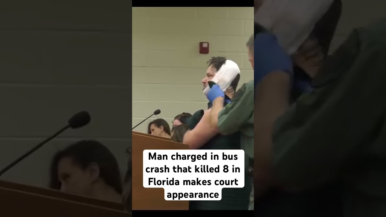 Man charged in Florida bus crash that killed 8 makes court appearance