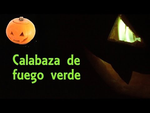 Calabaza de Halloween con fuego verde - ESPECIAL Halloween (Experimentos Caseros)