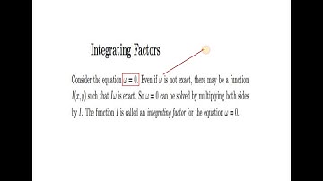 ((GENERAL VIDEO 06))| Integrating Factor (Four Rules of I.F) for a Non-Exact Differential Equations
