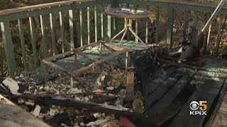 Strong Winds Push Vegetation Fire Dangerously Close To San Jose Homes
