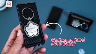 Souvenir Gantungan Kunci Stainless Bunga Putar review by zeropromosi.com