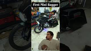 First mini bagger #bagger #custombagger #custombike #harleydavidson #minibike