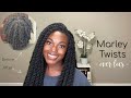 Marley Twists over THICK short locs | Protective Style | Naomi Onlae
