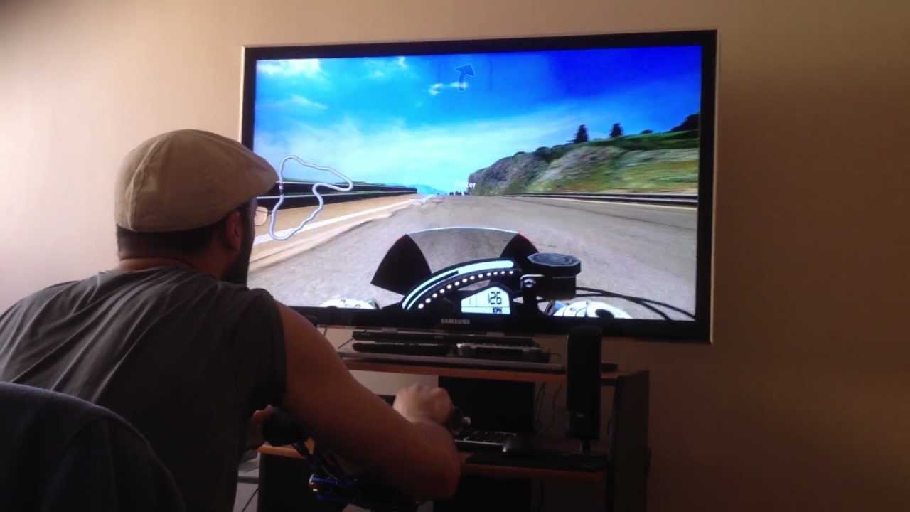 homemade bike simulator HD 7970 YouTube