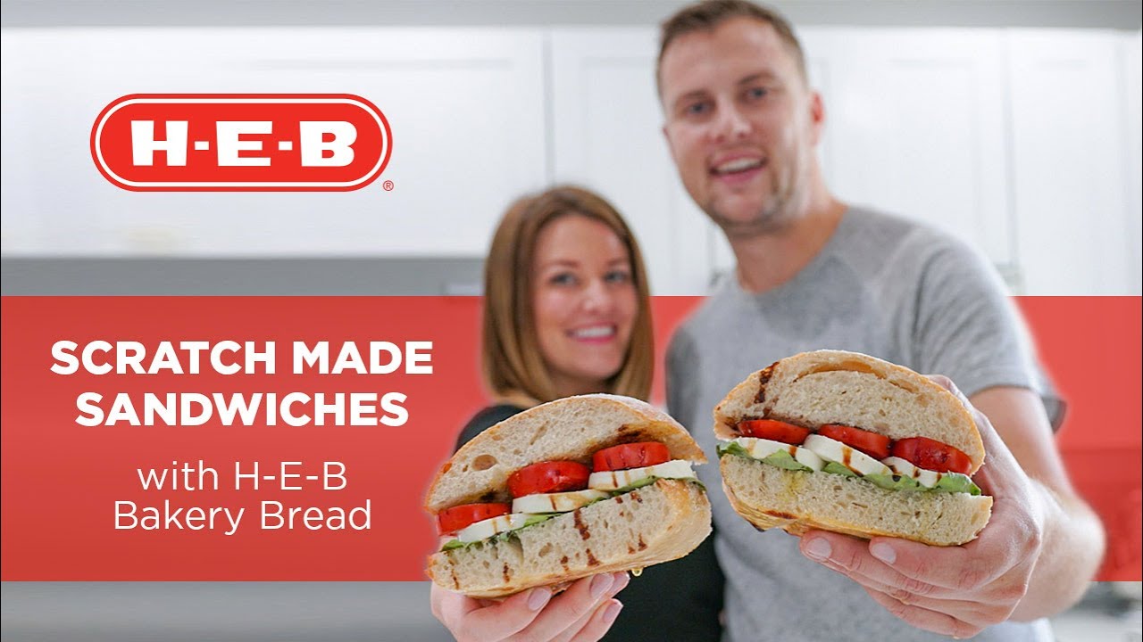 Scratch Made Sandwiches with HEB Caprese Sandwich on HEB Bakery