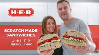 Scratch Made Sandwiches with H-E-B: Caprese Sandwich on H-E-B Bakery Artisan Ciabatta