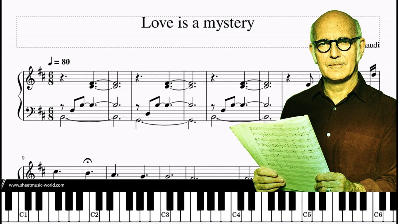 Love is a mystery - Ludovico Einaudi - Piano Tutorial Love is a mystery, Sheets Score Ludovico